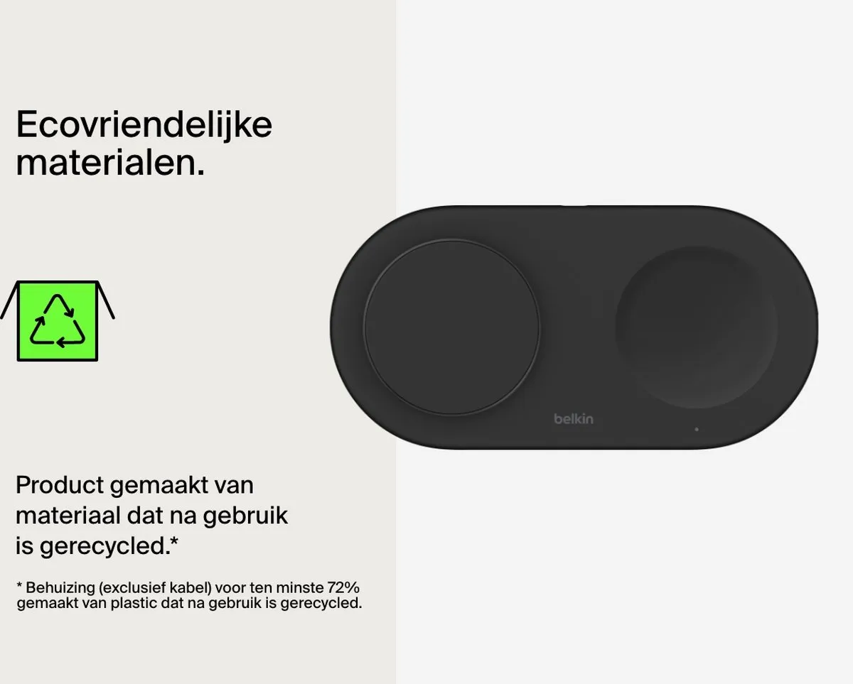 Belkin WIZ021vfBK Magnetisch Draadloos Oplader 15W - 30W Adapter - Zwart - afbeelding 6 van 6
