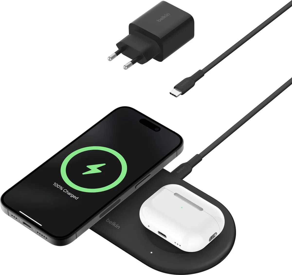 Belkin WIZ021vfBK Magnetisch Draadloos Oplader 15W