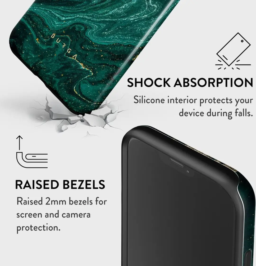 Burga Tough Case iPhone 12/12 Pro 116938 - Emerald Pool