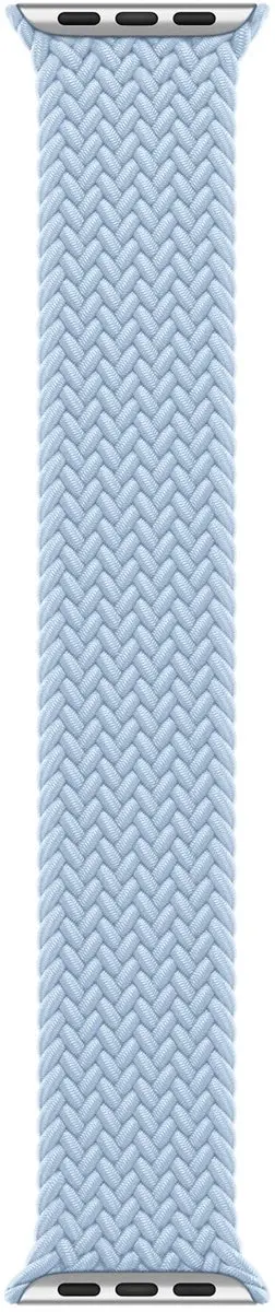 Apple Gevlochten Light Blue Bandje - 38/40/41/42mm - Maat 6
