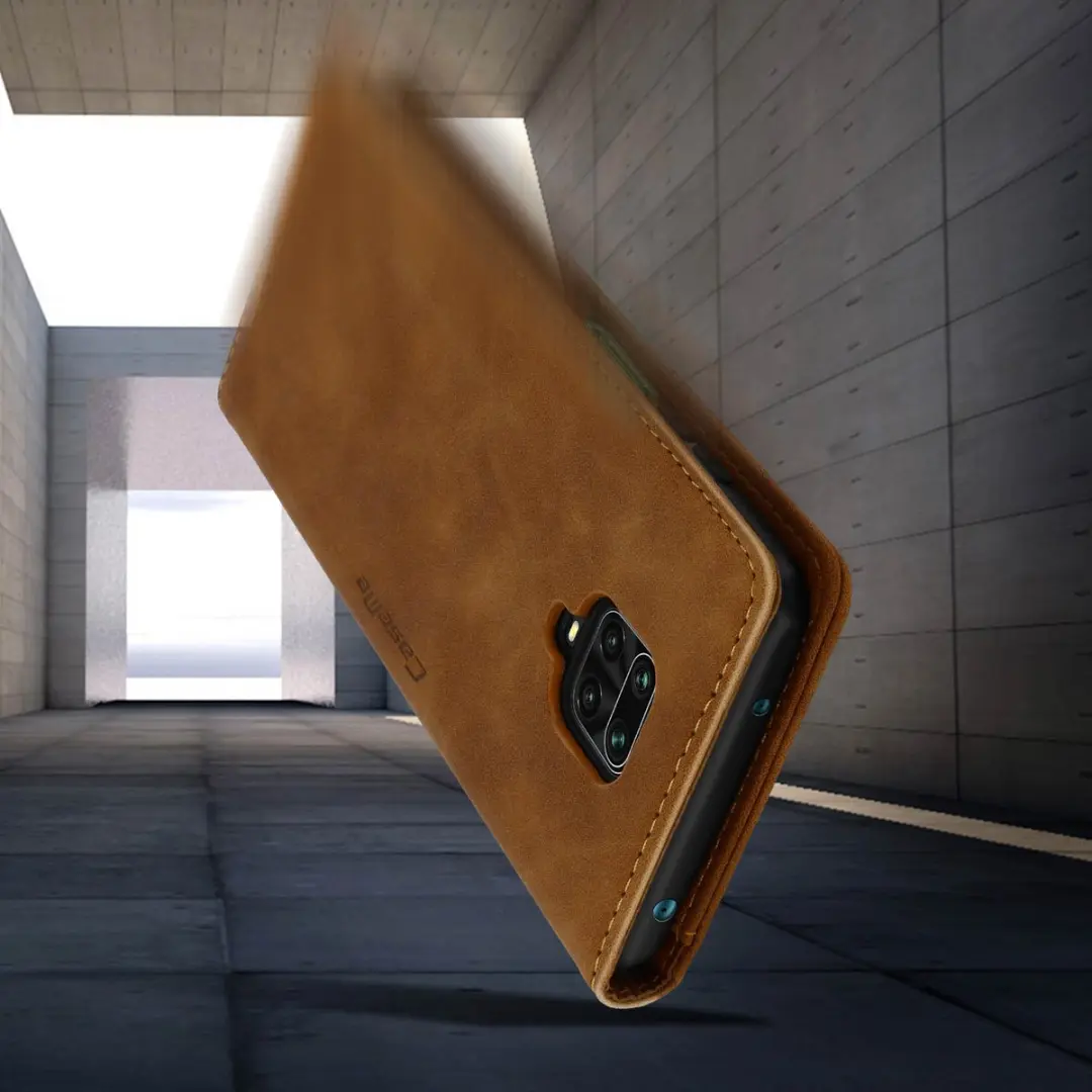 Caseme Hoesje Redmi Note 9S FOLIO-KAZAM-BR-NT9S - Camel