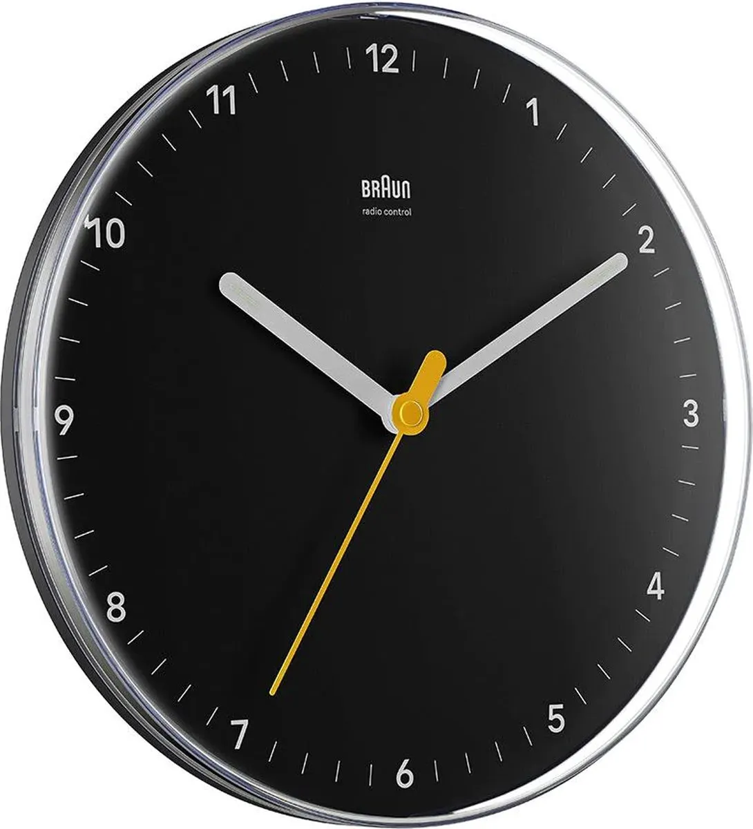Braun BC26B-DCF Wandklok - Zwart