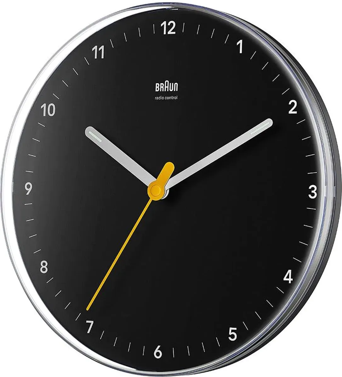 Braun BC26B-DCF Wandklok - Zwart