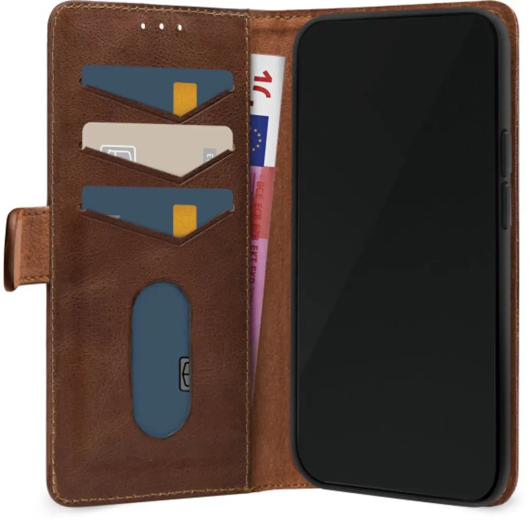 Mobilize Leather Wallet iPhone 18 Pro - 3 Pasjes - Bruin