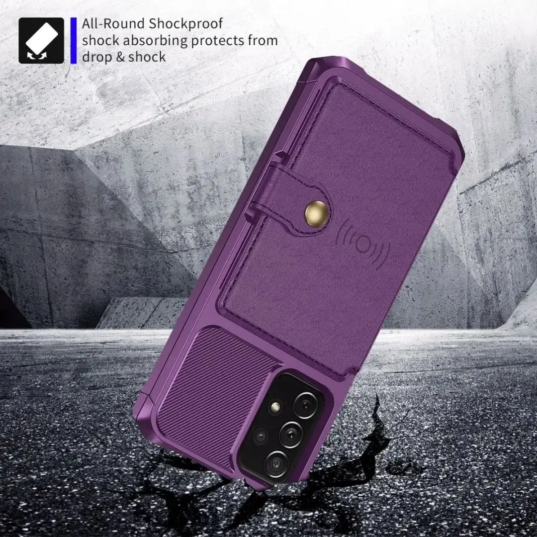 Selected Portemonnee Hoesje Samsung Galaxy A53 - 4 Pasjes - Paars
