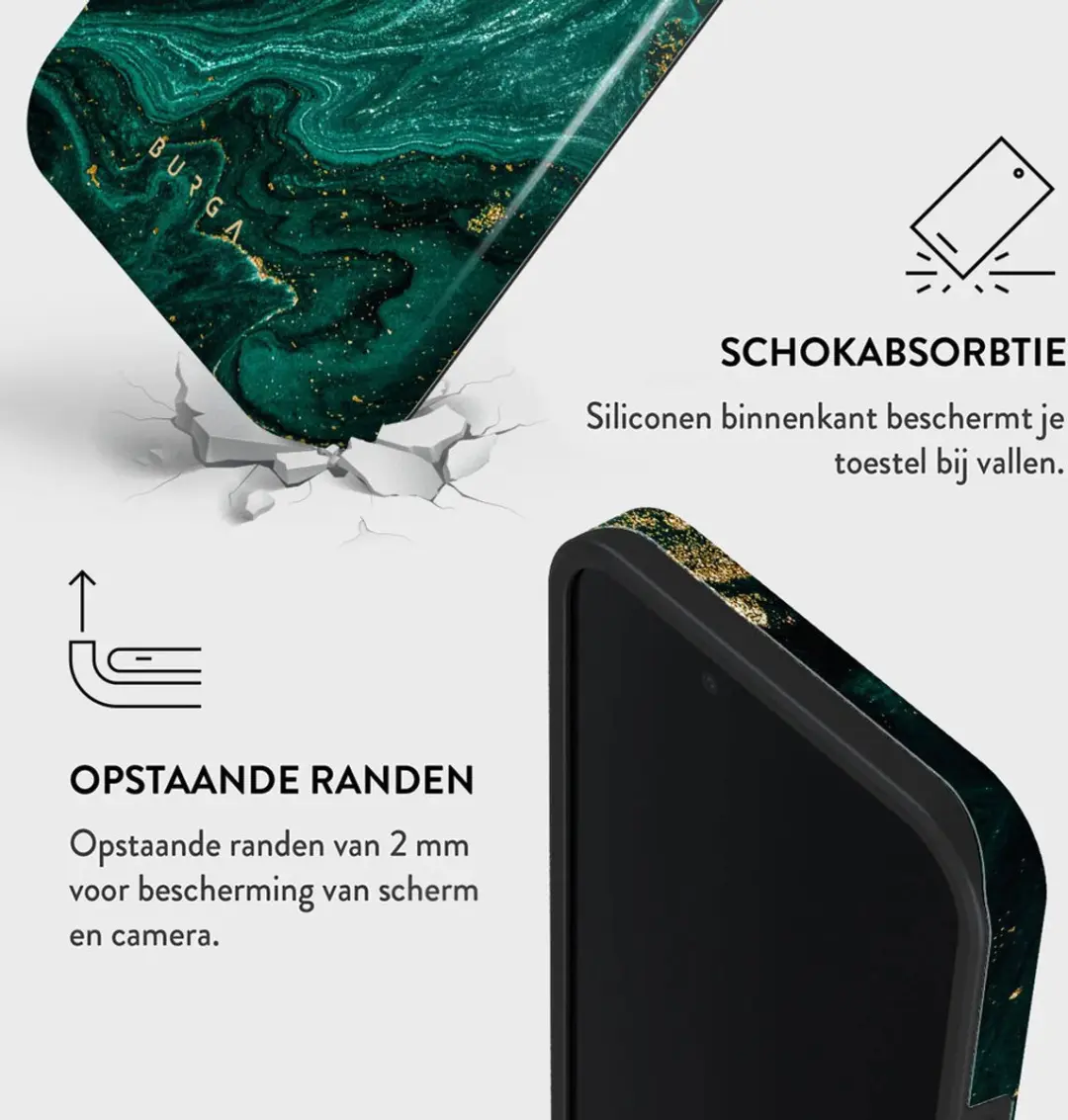 Burga Tough Case FA_04_IPSE4_TH - iPhone 16/17 - Emerald Pool