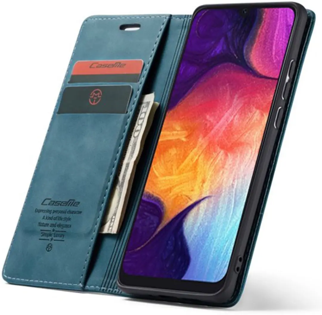 Caseme Book Case Samsung Galaxy A50/A30s - Blauw