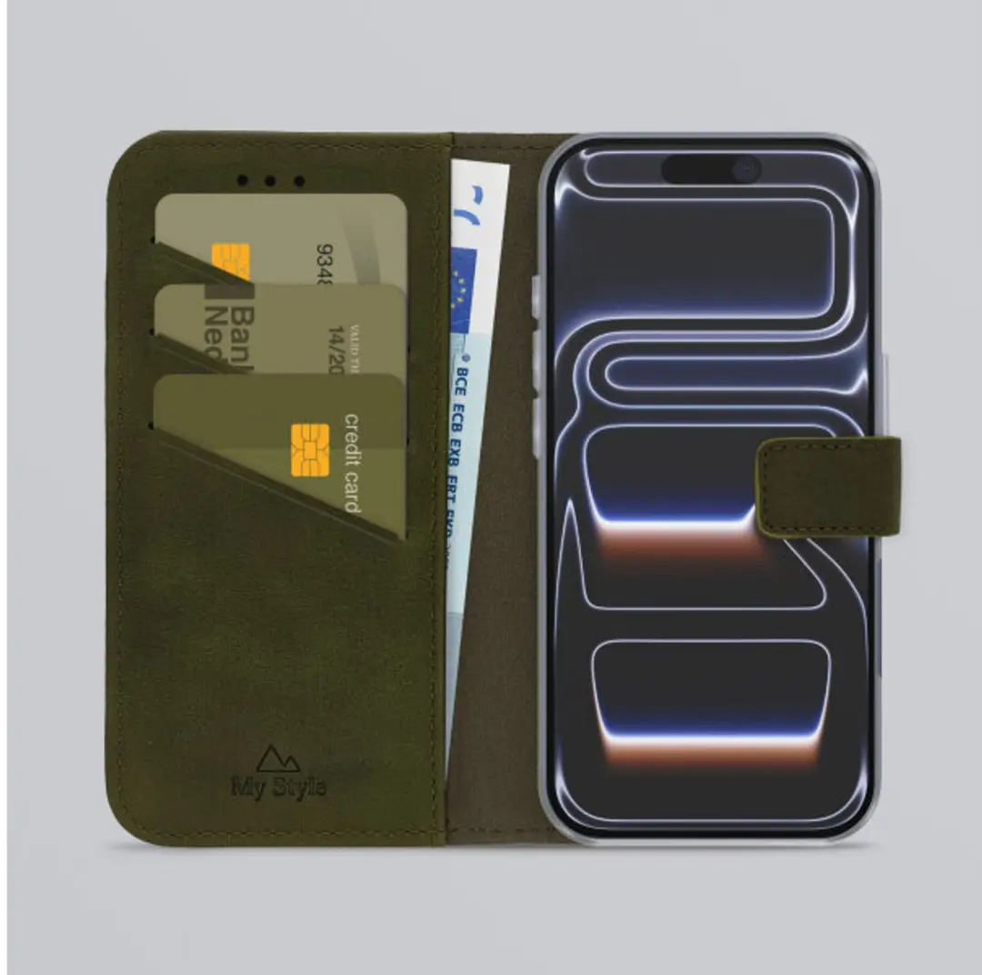 My Style Flex Wallet iPhone 18 Pro Max - Groen - 3 Pasjes