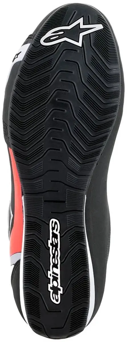 Alpinestars Sektor Motorschoenen - Zwart/Wit/Rood/Fluo - Maat 10.5