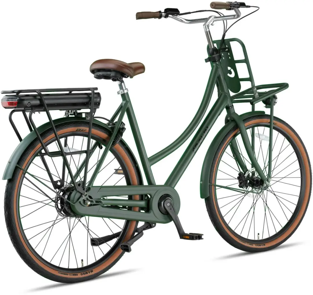 Crown Barcelona Elektrische Damesfiets 28" - 250W - 468Wh - Groen