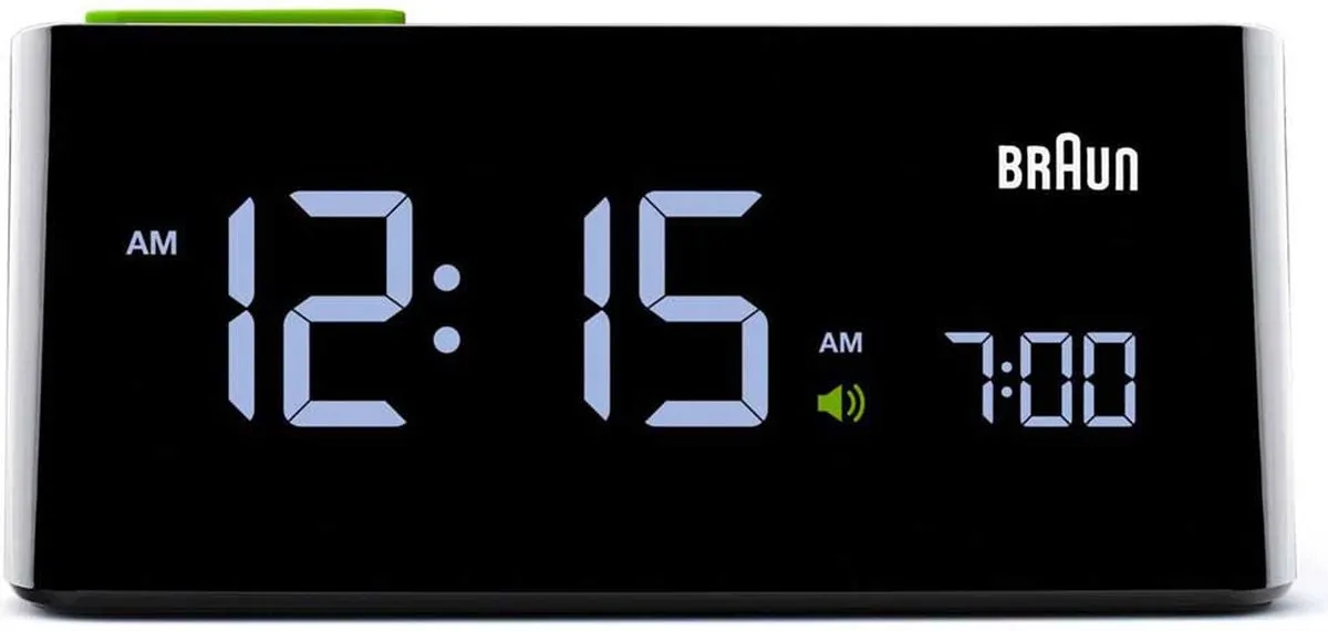 Braun BNC 016 BKEU LED Wekker - Zwart - afbeelding 2 van 6
