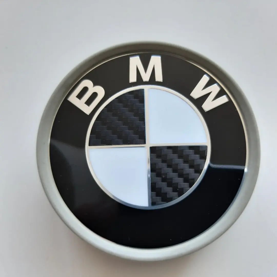 3M Carbon Look Sticker voor BMW Velgembleem - E34/E36/E38/Z1/Z3