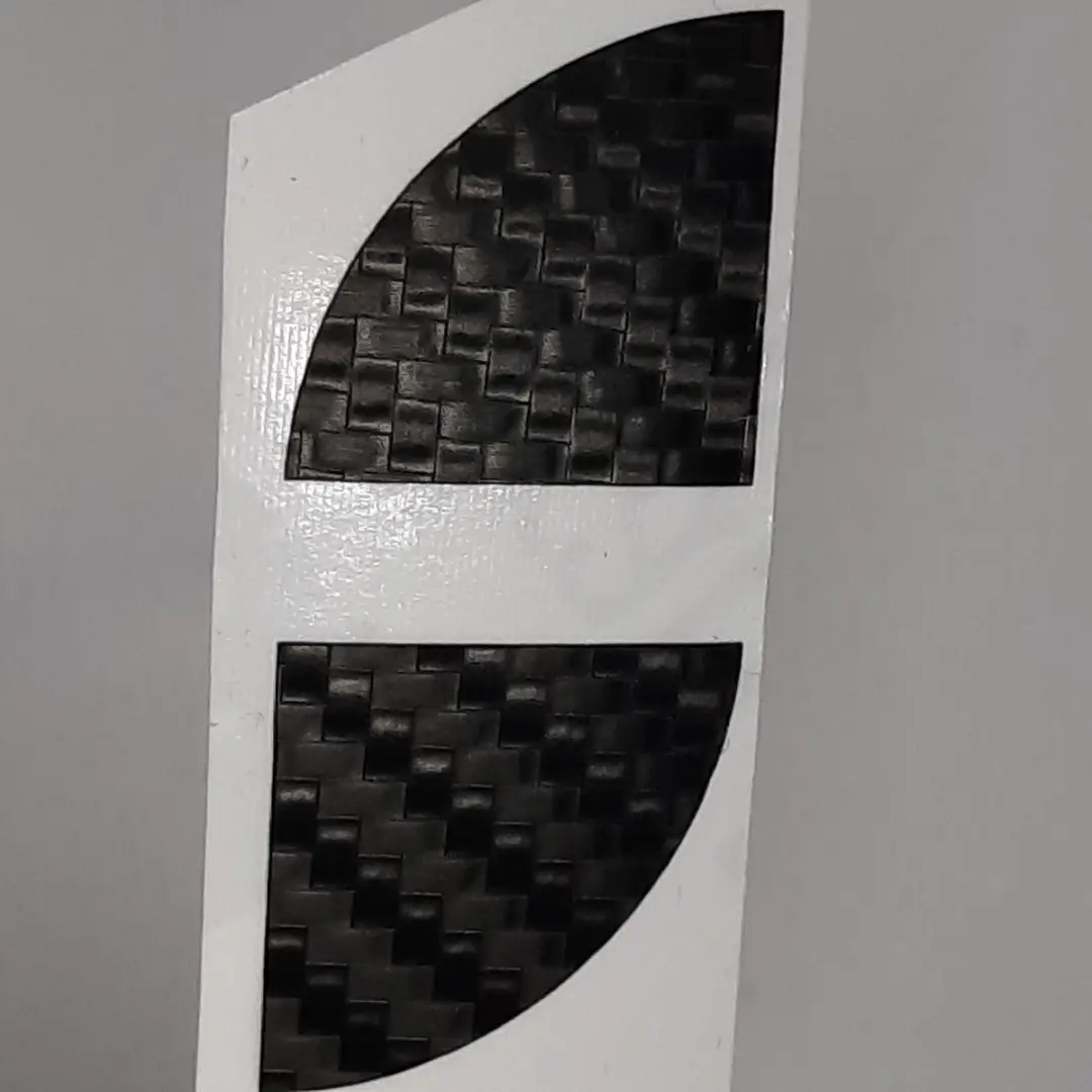 3M Carbon Look Sticker voor BMW Velgembleem - E34/E36/E38/Z1/Z3