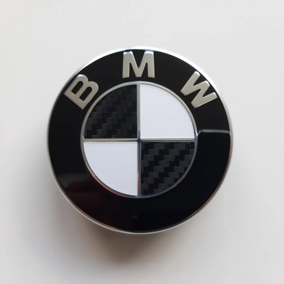 3M Carbon Look Sticker BMW Velgemblem 56mm