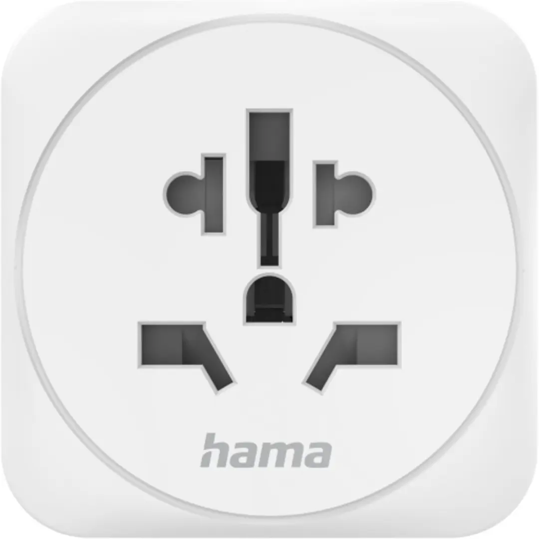 Hama Reisstekker World naar EUR Type E/F - Wit
