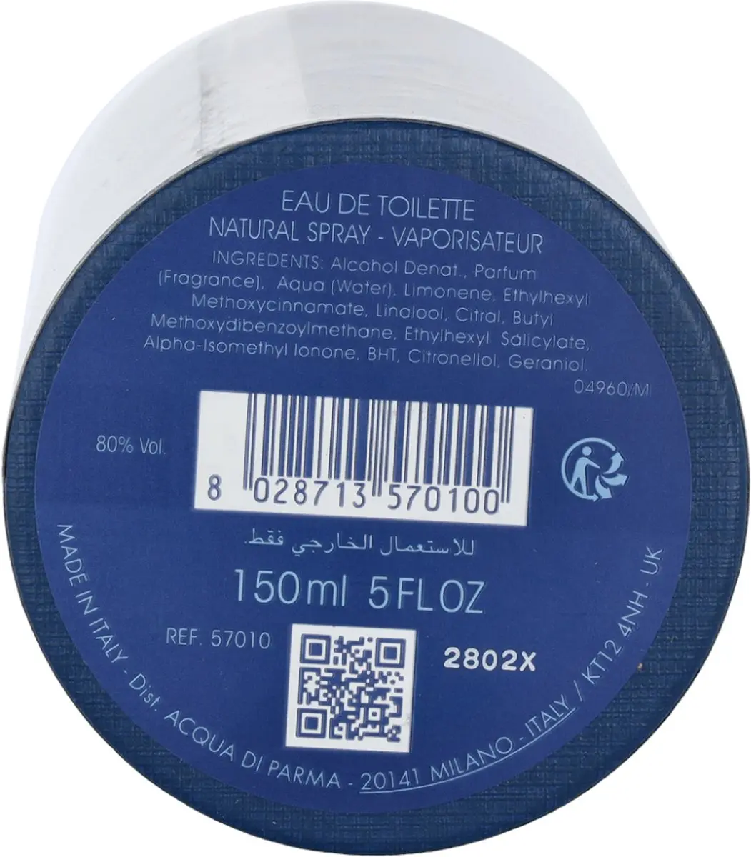 Acqua di Parma Blu Mediterraneo Bergamotto di Calabria Eau de Toilette 150ml - afbeelding 6 van 6