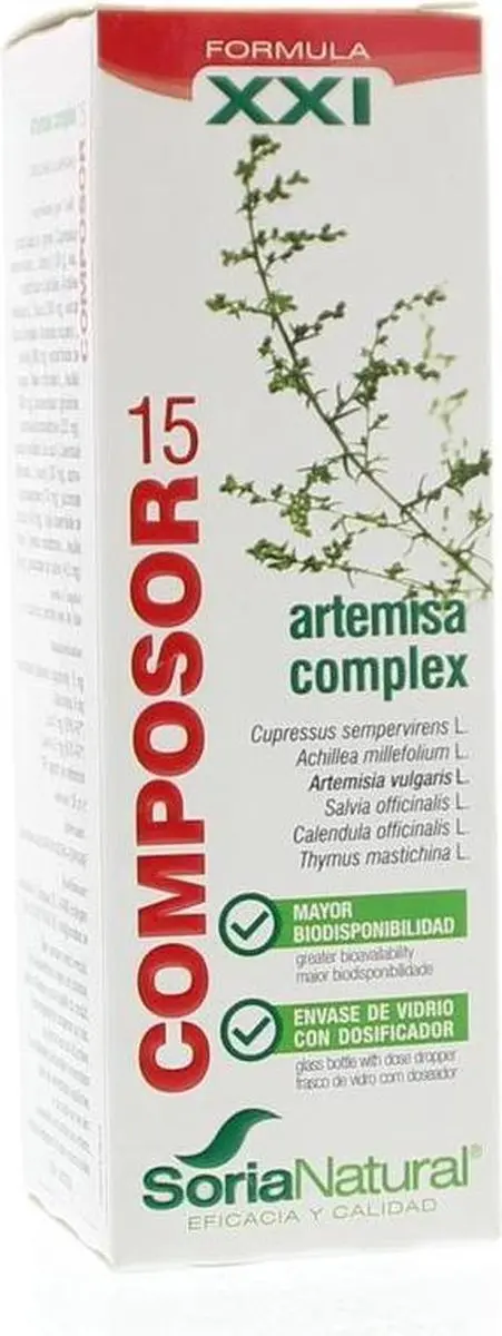 Soria Natural Composor 15 Artemisa Druppels 50ml
