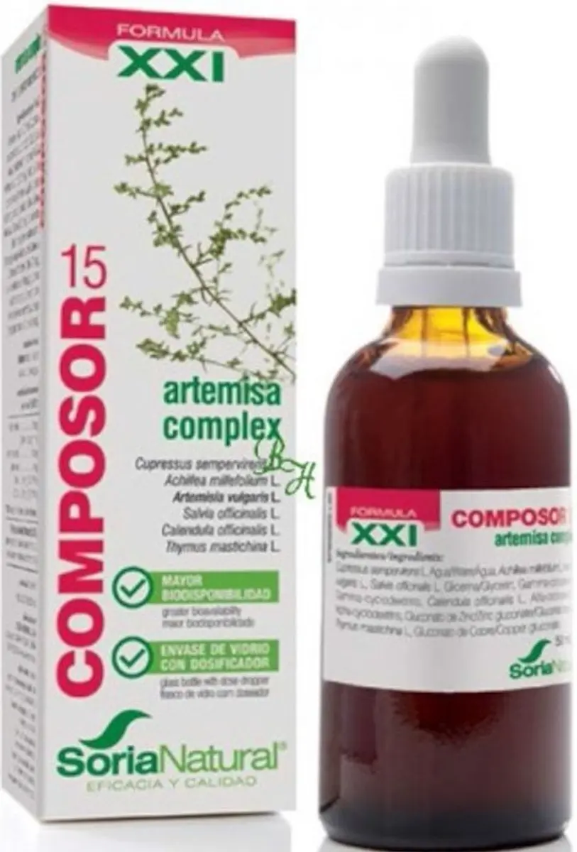 Soria Natural Composor 15 Artemisa Druppels 50ml