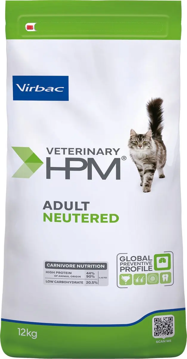 Virbac HPM Adult Gecastreerde Kat 12kg