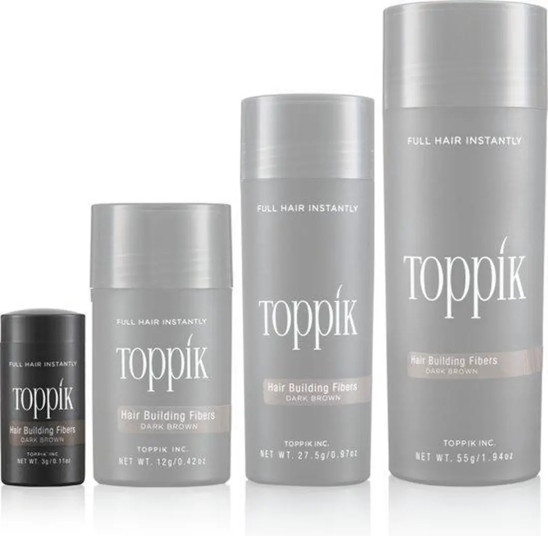 Toppik Hair Building Fibers Middenbruin - 3g