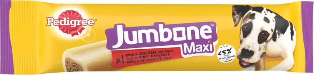 Pedigree Jumbone Maxi Hondensnacks Rund/Gevogelte 180g