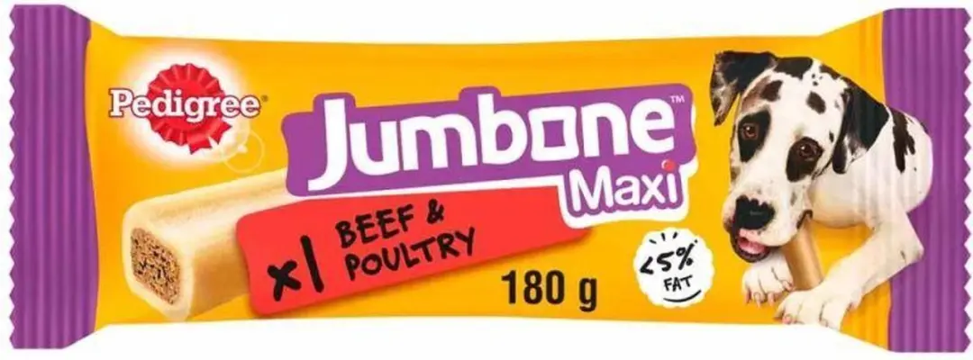 Pedigree Jumbone Maxi Hondensnacks Rund/Gevogelte 180g