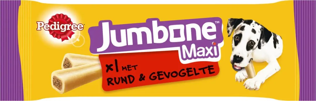 Pedigree Jumbone Maxi Hondensnacks Rund/Gevogelte 180g