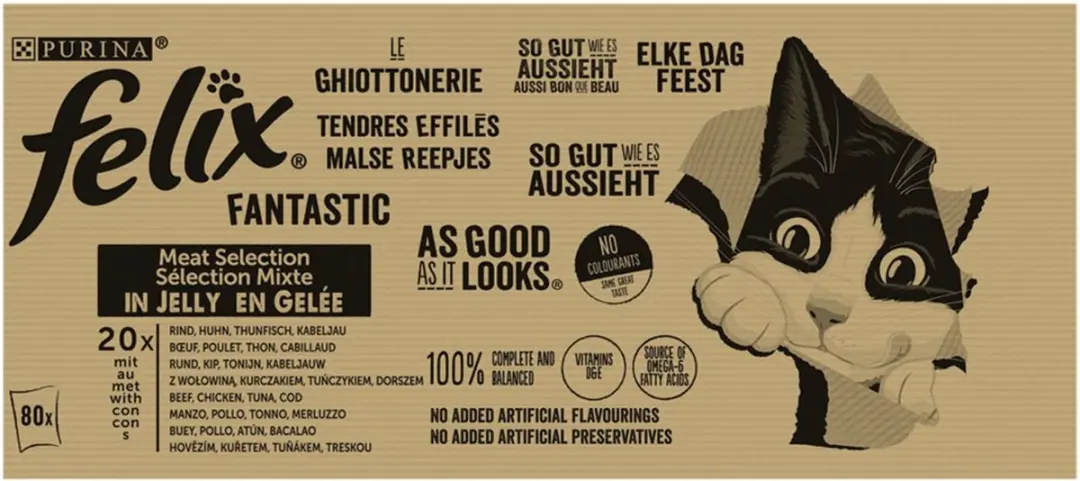 Felix Elke Dag Feest in Gelei Mix Selectie Kattenvoer - 80x85g - afbeelding 6 van 6
