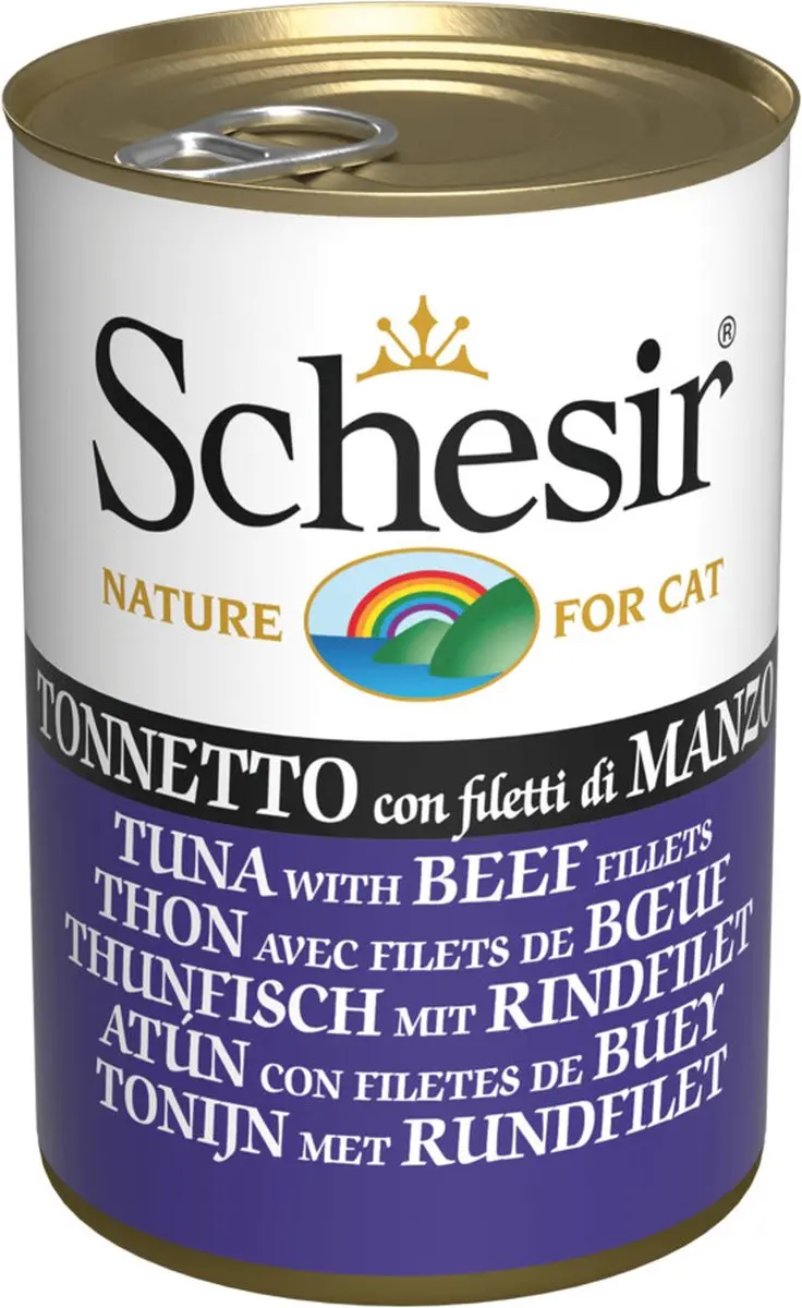 Schesir Kattenvoer Tonijn & Rundfilet 140g - 24 Stuks - afbeelding 4 van 4