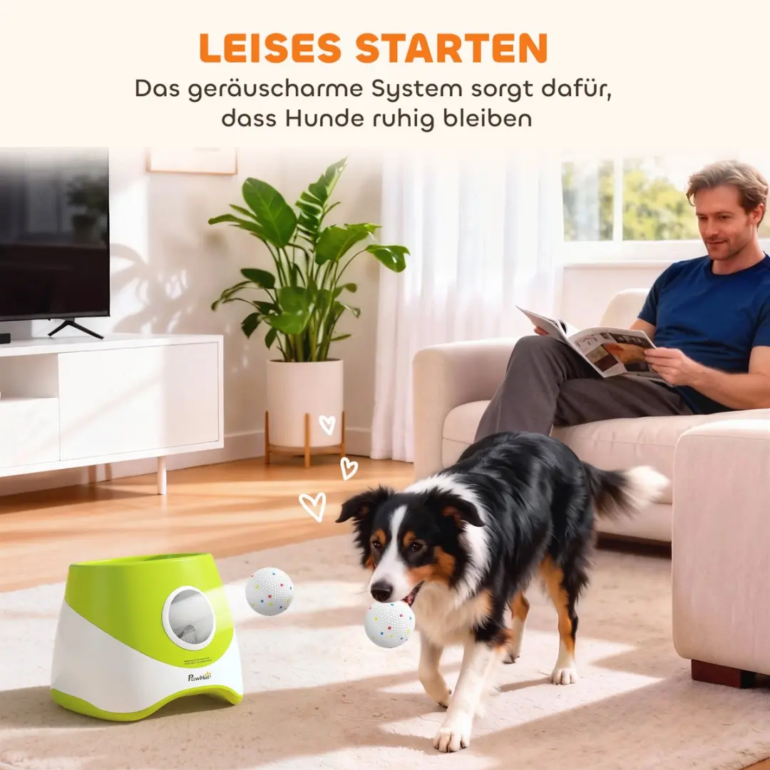 Pawhut Automatische Ballenwerper - 25,9L x 27,1B x 21,4H cm Groen