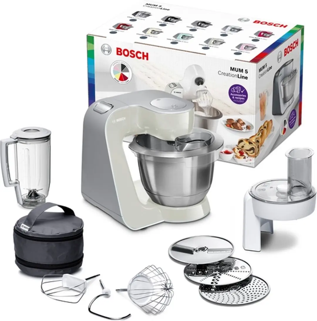 Bosch MUM58L20 Keukenmachine 1000W - 3,9L Grijs - afbeelding 6 van 6
