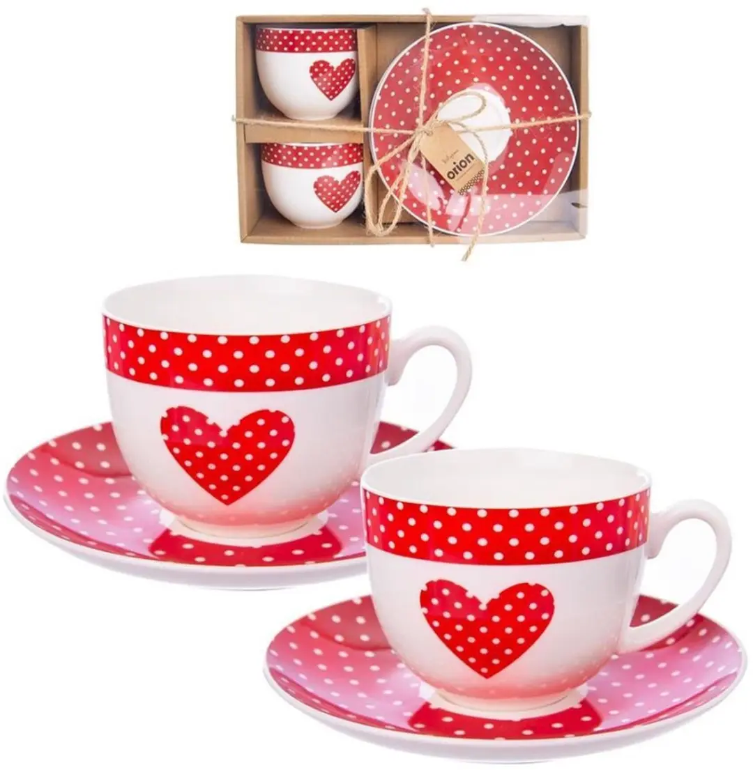 Orion Porseleinen Kopje en Schotel Set 280ml