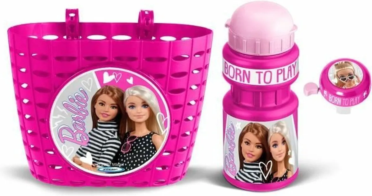 Barbie Speelse Set Prullenbak Blik Deurbel