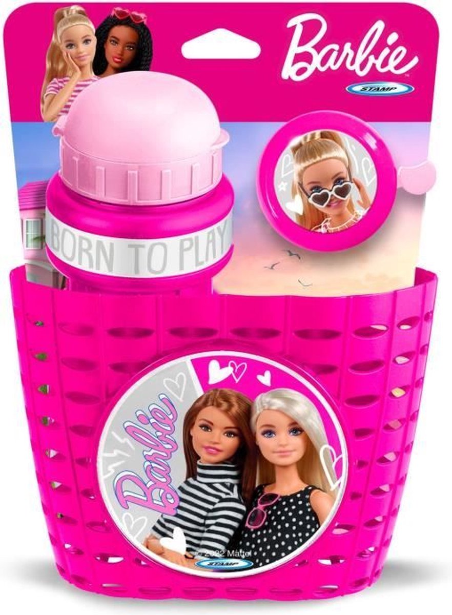 Speelse set met prullenbak + blik + deurbel - MATTEL - BARBIE