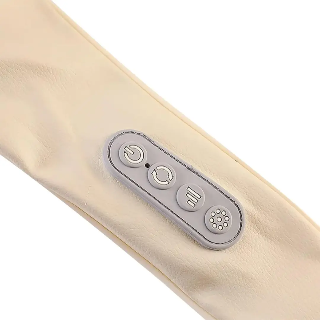 ECTEATOY Draadloos Rug- en Nekmassageapparaat - 6 Koppen - 1800mAh - Beige - afbeelding 6 van 6