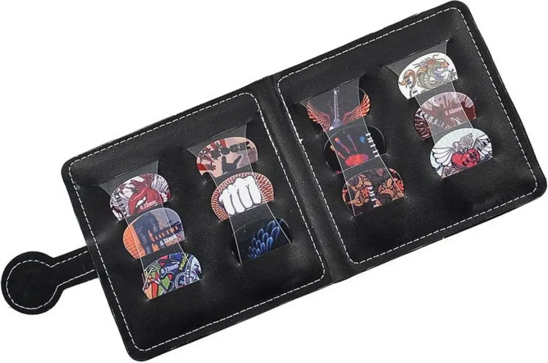 Boston PP-412 Plectrumportemonnee - 12 Plectrums - Zwart