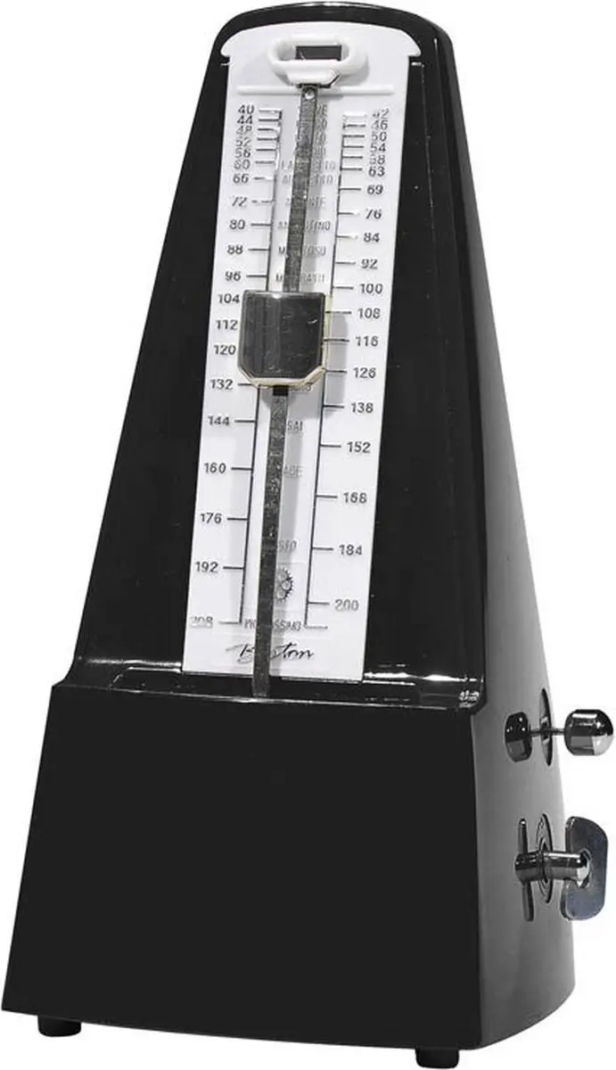 Boston BMM-60-BK Metronoom - Analoog - Met bel - 40-208 bpm - Zwart