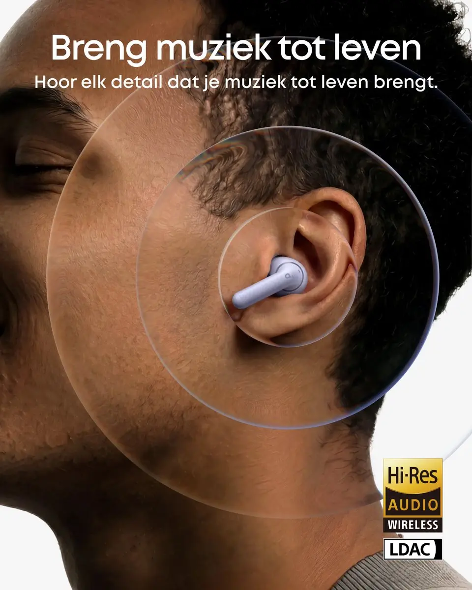 Soundcore Anker P42i Draadloze Oordopjes - 56Uur - Paars
