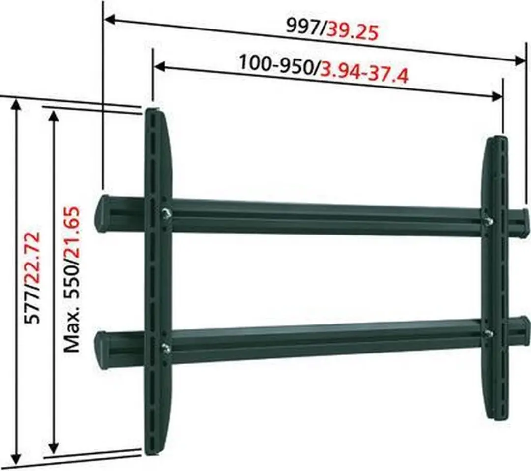 Vogel's EFW 6405 Vaste Muurbeugel - 70 inch - Zilver