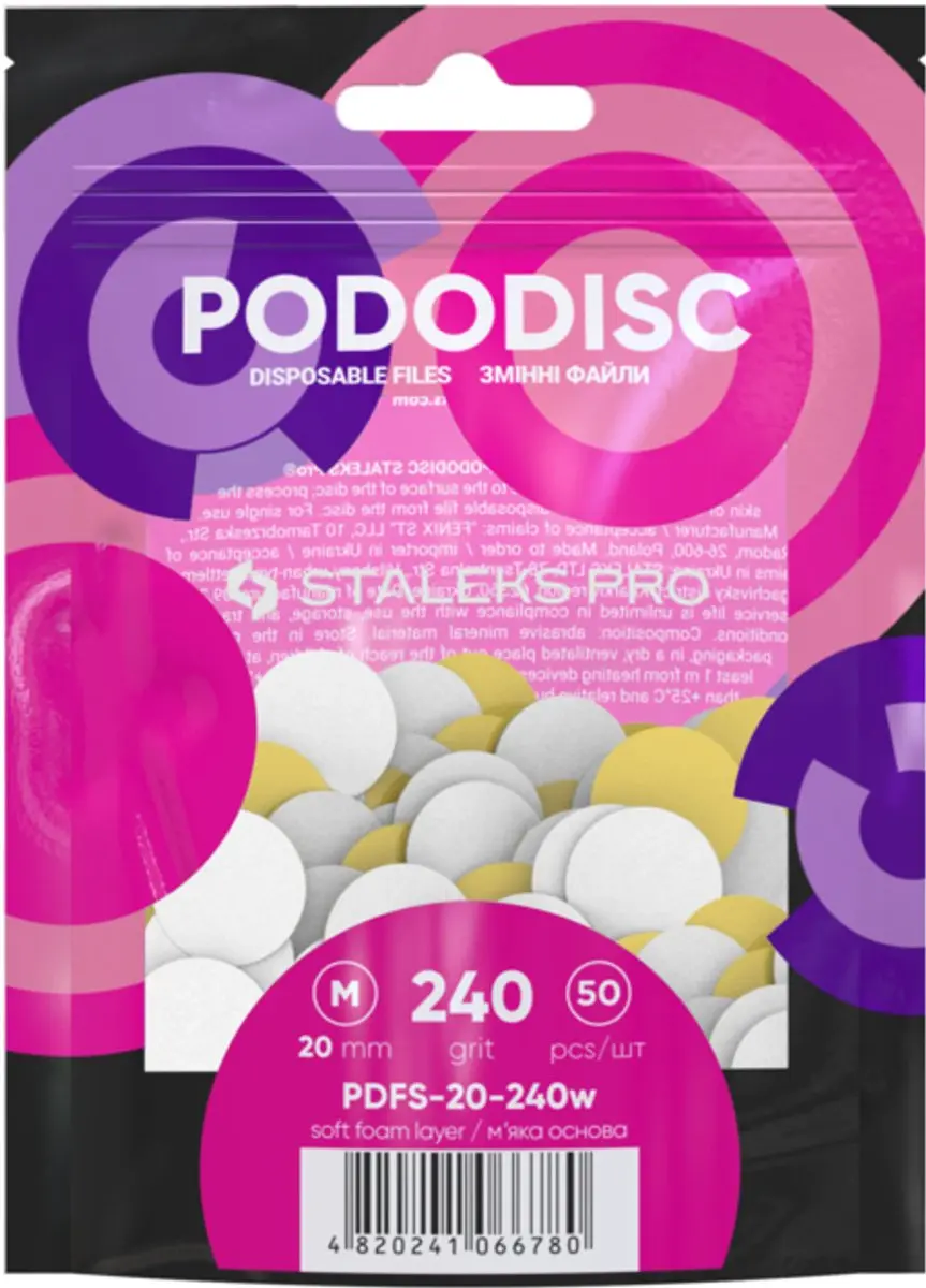 STALEKS PODODISC PDFS-20-240 Refillpads 50 Stuks
