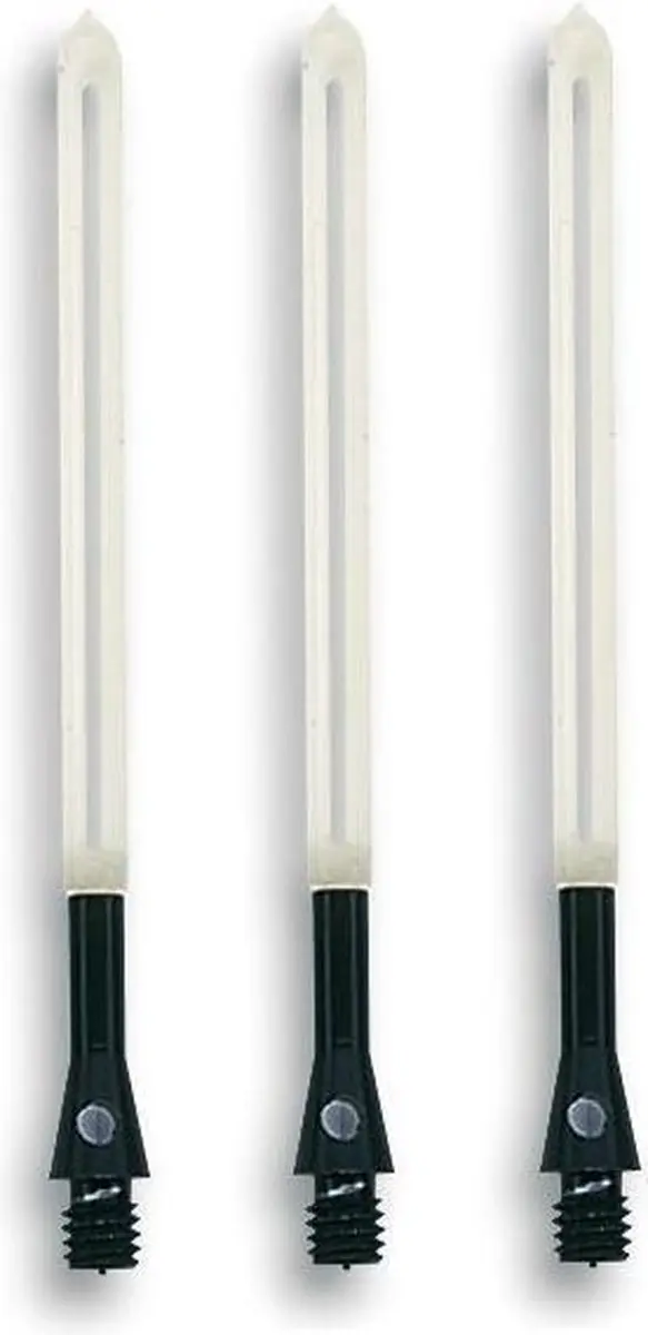 Unicorn Slikstik Shafts Aluminium Short 65,5mm - Zwart - 3 Stuks