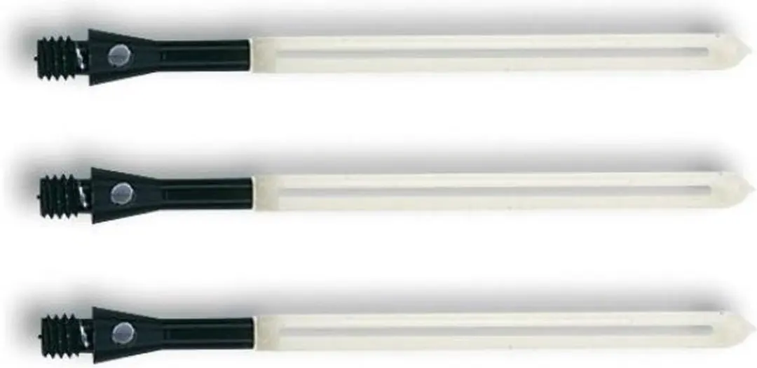 Unicorn Slikstik Shafts Aluminium Short 65,5mm - Zwart - 3 Stuks
