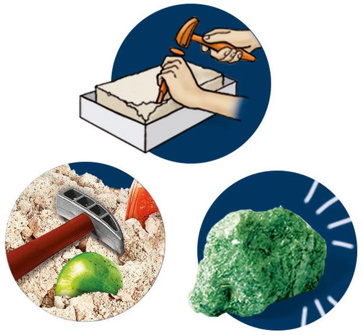 Clementoni Wetenschap en Spel Op Zoek Naar Stenen en Mineralen 56201
