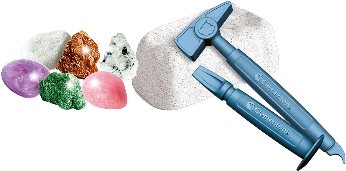 Clementoni Wetenschap en Spel Op Zoek Naar Stenen en Mineralen 56201