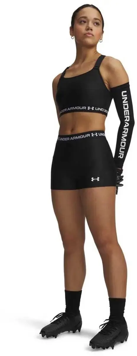 Under Armour HeatGear Shorty Dames Sportbroek M - Ultimate Zwart/Wit