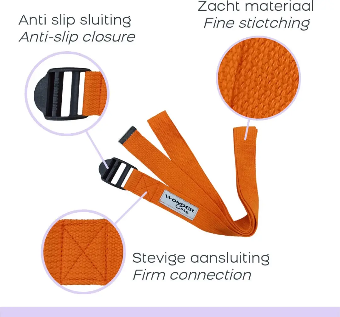 Wonder Core Yoga Strap - Oranje
