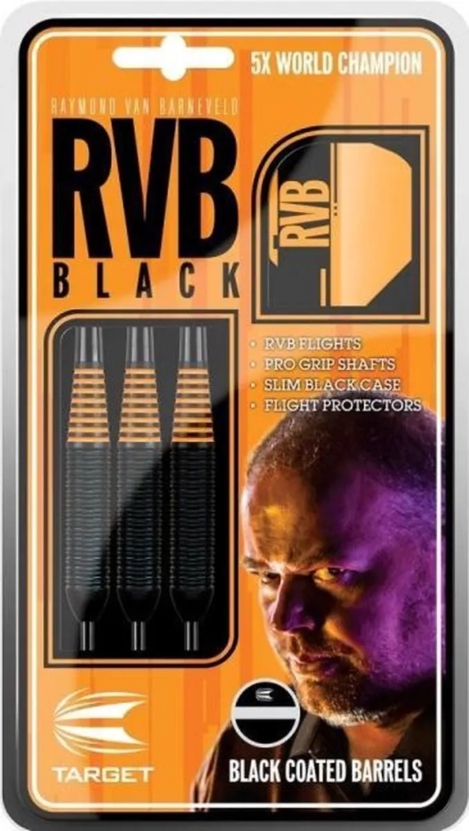 Target Raymond van Barneveld Black Brass Dartpijlen - 3 Stuks