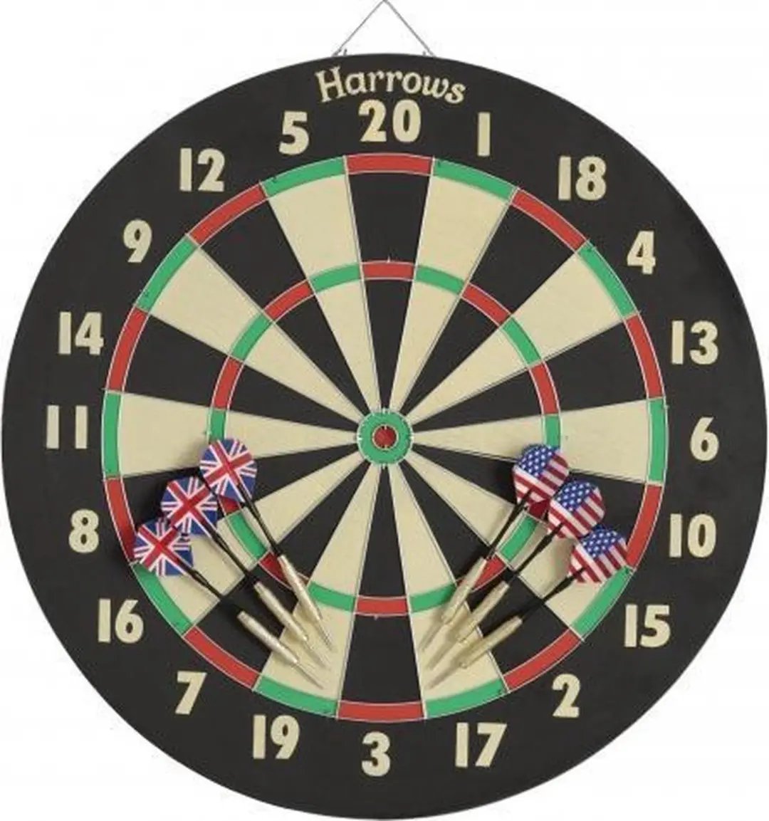 Harrows 2-in-1 Dartbord 45cm - 2 Zijdig