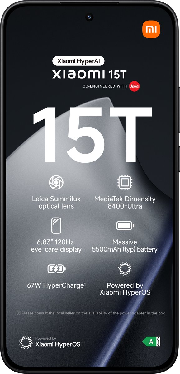 Xiaomi 15T - 12GB/512GB - Zwart