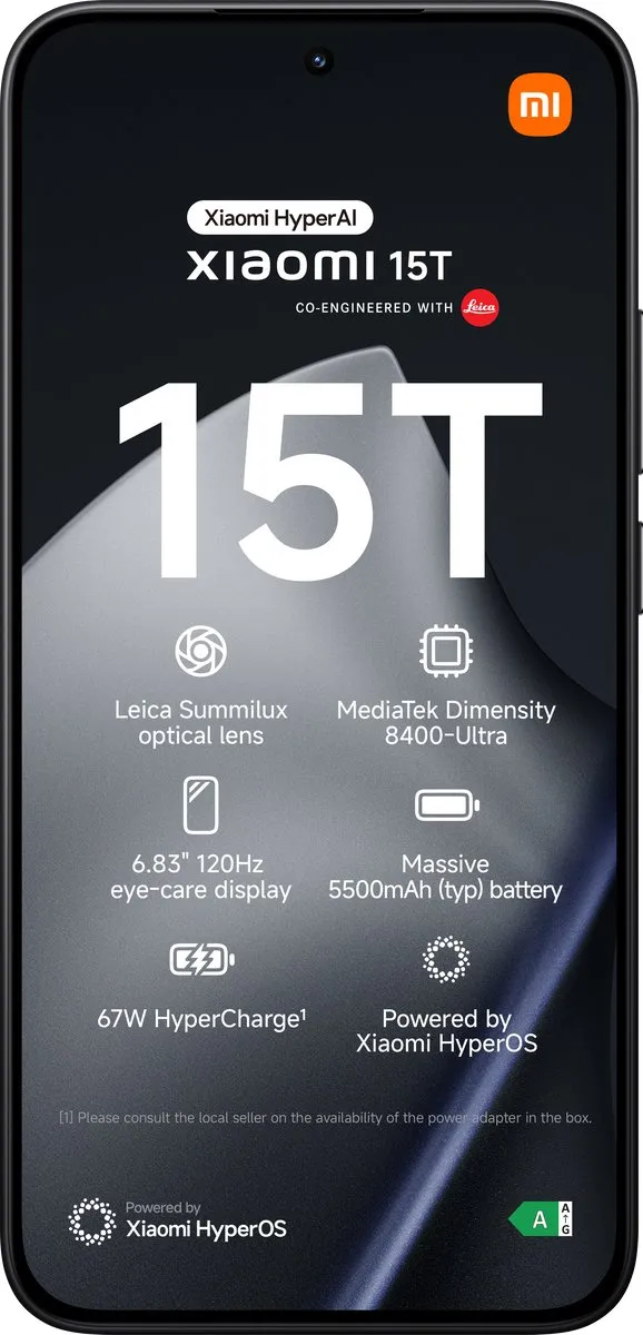 Xiaomi 15T 12GB/512GB - Zwart